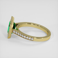 1.54 Ct. Emerald Ring, 18K Yellow Gold 4