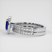 0.85 Ct. Sapphire Ring, 14K White Gold 4