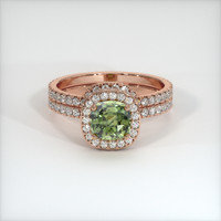 1.34 Ct. Sapphire Ring, 14K Rose Gold 1