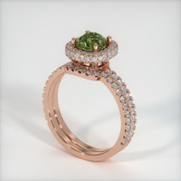 1.34 Ct. Sapphire Ring, 14K Rose Gold 2