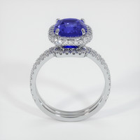 3.24 Ct. Blue Sapphire Ring, 14K White Gold 3
