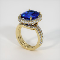 8.37 Ct. Blue Sapphire Ring, 10K Yellow Gold 2