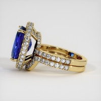 8.37 Ct. Blue Sapphire Ring, 10K Yellow Gold 4