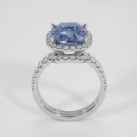 6.02 Ct. Greyish Blue Sapphire Ring, Platinum 950 3