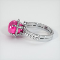 7.60 Ct. Ruby Ring, 14K White Gold 4