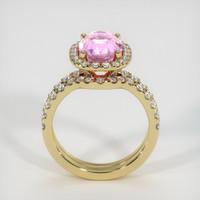 3.04 Ct. Pink Sapphire Ring, 14K Yellow Gold 3
