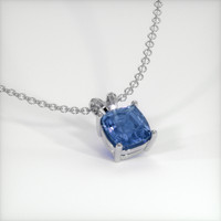 0.71 Ct. Blue Sapphire Pendant, Platinum 950 2