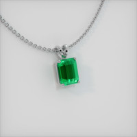 3.06 Ct. Emerald Pendant, Platinum 950 2
