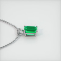 3.06 Ct. Emerald Pendant, Platinum 950 3