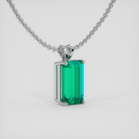 5.91 Ct. Emerald Pendant, Platinum 950 2