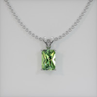 0.78 Ct. Gemstone Pendant, Platinum 950 1