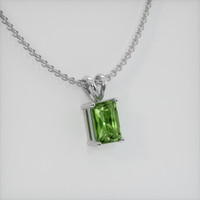 0.78 Ct. Gemstone Pendant, Platinum 950 2