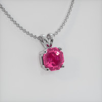 0.81 Ct. Gemstone Pendant, Platinum 950 2