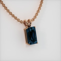 6.90 Ct. Gemstone Pendant, 14K Rose Gold 2