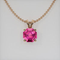 0.81 Ct. Gemstone Pendant, 14K Rose Gold 1