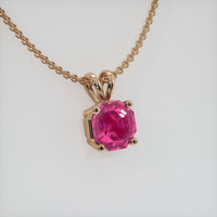 0.81 Ct. Gemstone Pendant, 14K Rose Gold 2