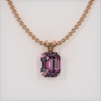 2.80 Ct. Gemstone Pendant, 14K Rose Gold 1