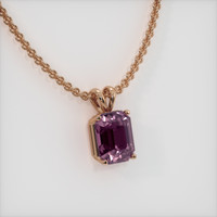 2.80 Ct. Gemstone Pendant, 14K Rose Gold 2