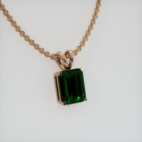 3.17 Ct. Gemstone Pendant, 14K Rose Gold 2