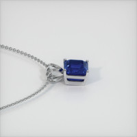 1.57 Ct. Sapphire Pendant, 14K White Gold 3