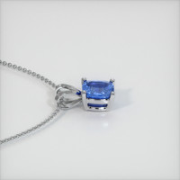 0.41 Ct. Blue Sapphire Pendant, 14K White Gold 3