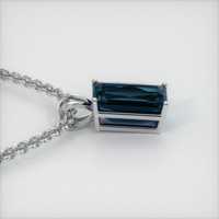 6.90 Ct. Gemstone Pendant, 14K White Gold 3