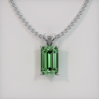 2.07 Ct. Gemstone Pendant, 14K White Gold 1