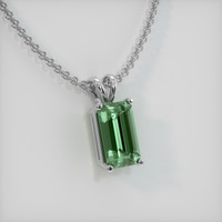 2.07 Ct. Gemstone Pendant, 14K White Gold 2