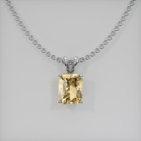 1.77 Ct. Gemstone Pendant, 14K White Gold 1