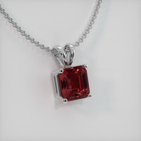 1.71 Ct. Gemstone Pendant, 14K White Gold 2