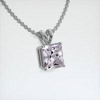 3.43 Ct. Gemstone Pendant, 14K White Gold 2