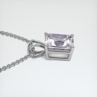 3.43 Ct. Gemstone Pendant, 14K White Gold 3