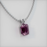 2.80 Ct. Gemstone Pendant, 14K White Gold 2