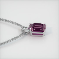 2.80 Ct. Gemstone Pendant, 14K White Gold 3