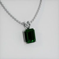 3.17 Ct. Gemstone Pendant, 14K White Gold 2