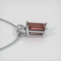 1.47 Ct. Sapphire Pendant, 14K White Gold 3