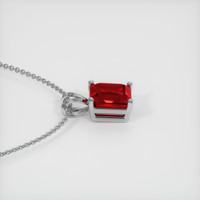 3.01 Ct. Ruby Pendant, 14K White Gold 3