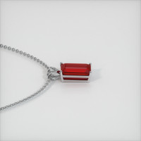 4.99 Ct. Ruby Pendant, 14K White Gold 3