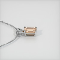 0.74 Ct. Sapphire Pendant, 14K White Gold 3