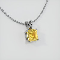 1.53 Ct. Sapphire Pendant, 14K White Gold 2