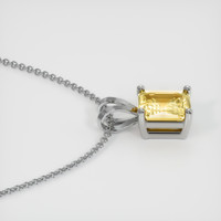 1.53 Ct. Sapphire Pendant, 14K White Gold 3