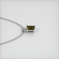 0.97 Ct. Sapphire Pendant, 14K White Gold 3