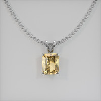 1.77 Ct. Gemstone Pendant, 18K White Gold 1