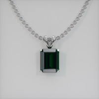 3.17 Ct. Gemstone Pendant, 18K White Gold 1