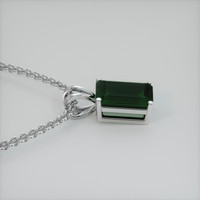 3.17 Ct. Gemstone Pendant, 18K White Gold 3