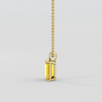 6.73 Ct. Bi Color / Parti Sapphire Pendant, 10K Yellow Gold 3