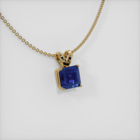 1.57 Ct. Sapphire Pendant, 14K Yellow Gold 2