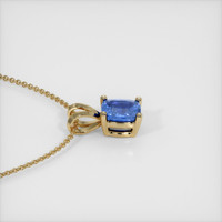 0.41 Ct. Blue Sapphire Pendant, 14K Yellow Gold 3