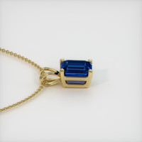 0.98 Ct. Blue Sapphire Pendant, 14K Yellow Gold 3