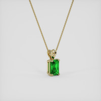 1.60 Ct. Green Tsavorite Garnet Pendant, 14K Yellow Gold 2